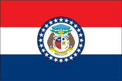 MISSOURI NYLON PRINT FLAG - 3X5