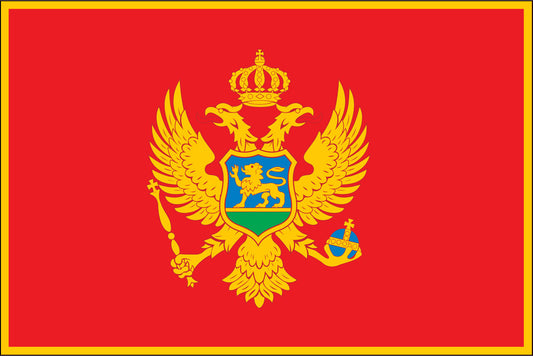 MONTENEGRO NYLON PRINT FLAG - 3x5