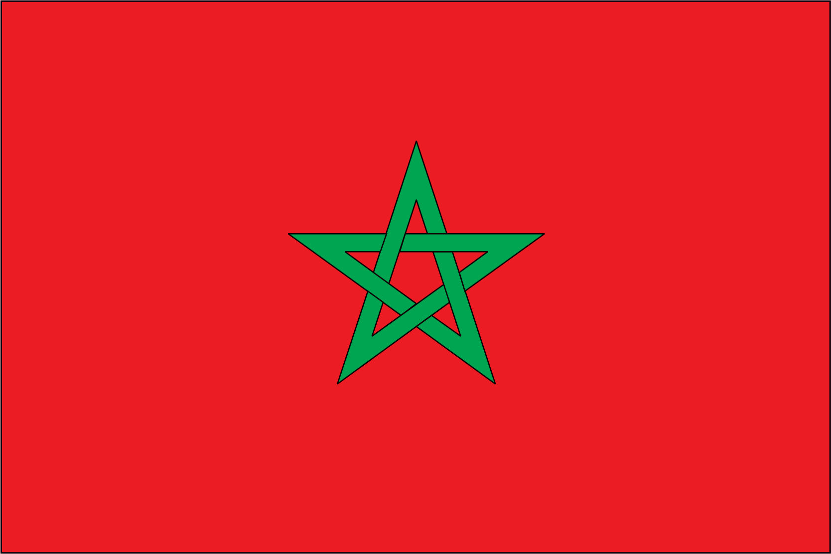 MOROCCO NYLON PRINT FLAG - 3x5