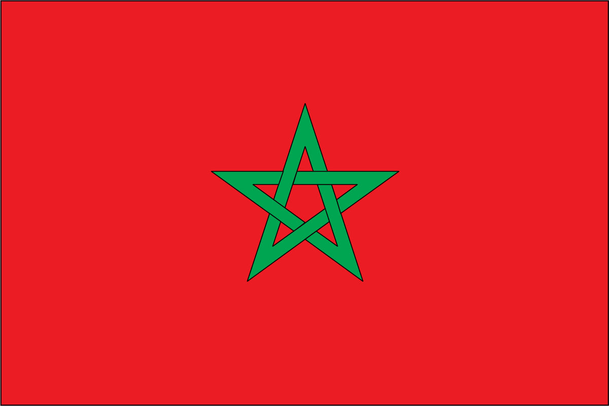 MOROCCO NYLON PRINT FLAG - 3x5