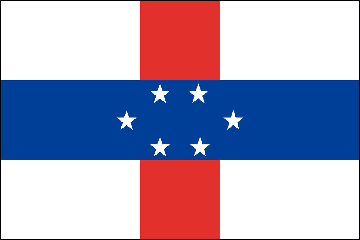 NETHERLANDS ANTILLES NYLON PRINT FLAG - 3x5