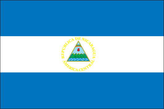 NICARAGUA NYLON PRINT FLAG - 3x5