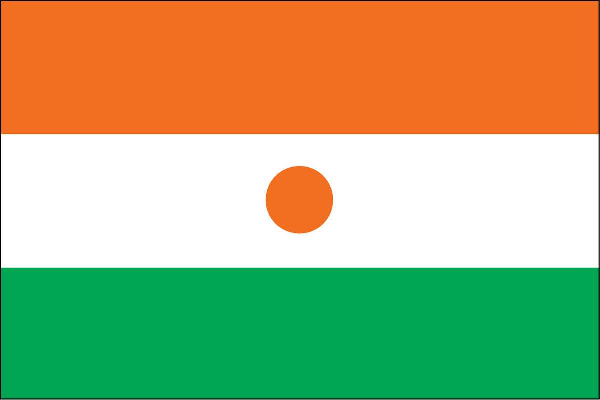 NIGER NYLON PRINT FLAG - 3x5