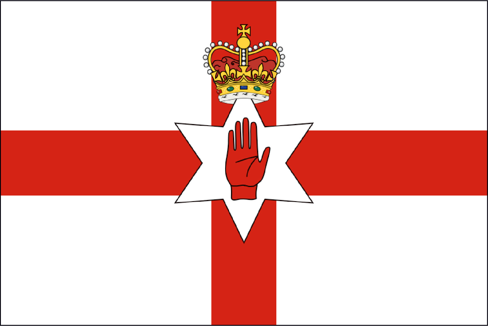 NORTHERN IRELAND NYLON PRINT FLAG - 3x5
