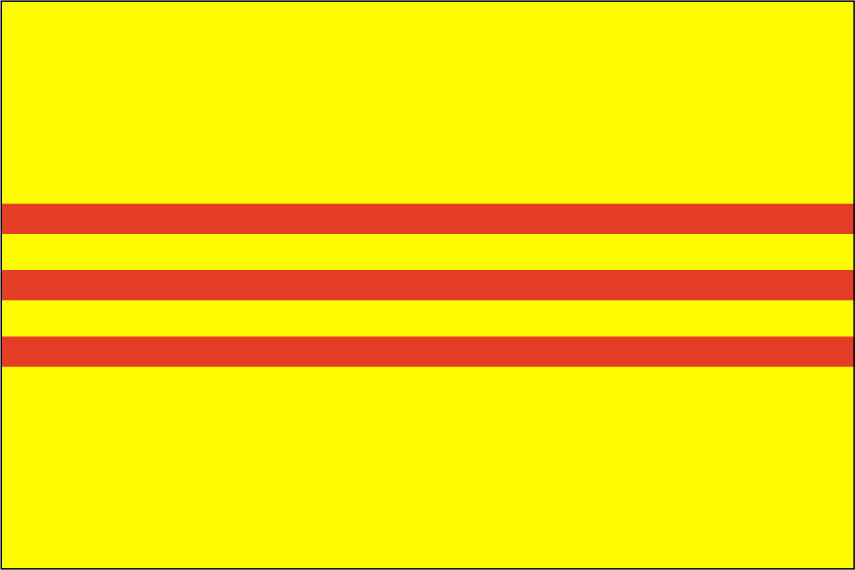 SOUTH VIETNAM NYLON PRINT FLAG - 3x5