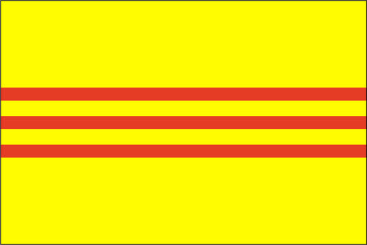 SOUTH VIETNAM NYLON PRINT FLAG - 3x5