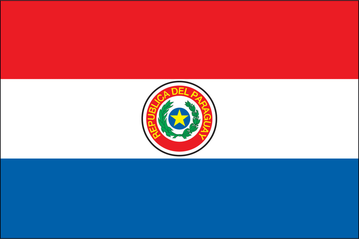 PARAGUAY NYLON PRINT FLAG - 3x5