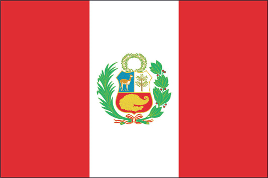 PERU NYLON PRINT FLAG - 3x5