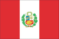 PERU NYLON PRINT FLAG - 3x5
