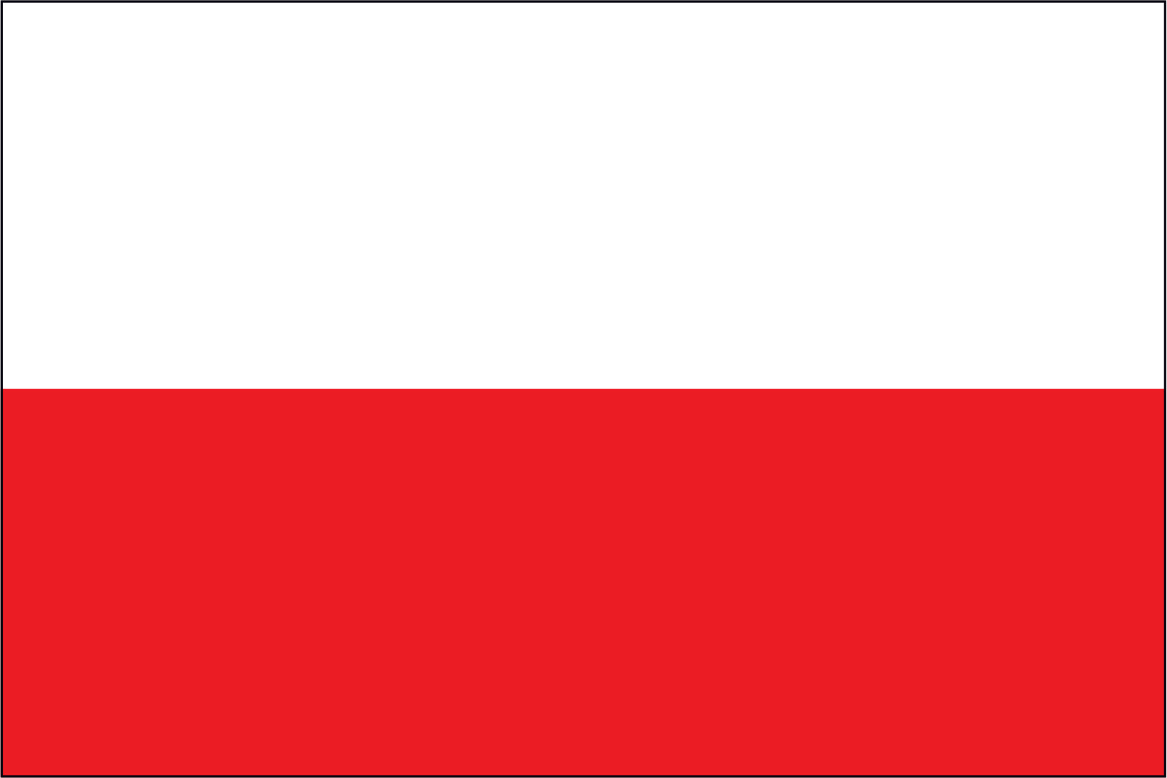 POLAND NYLON PRINT FLAG - 3x5