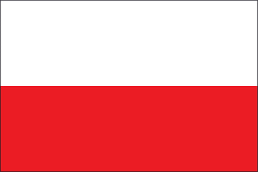 POLAND NYLON PRINT FLAG - 3x5