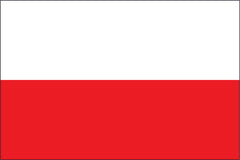 POLAND NYLON PRINT FLAG - 3x5