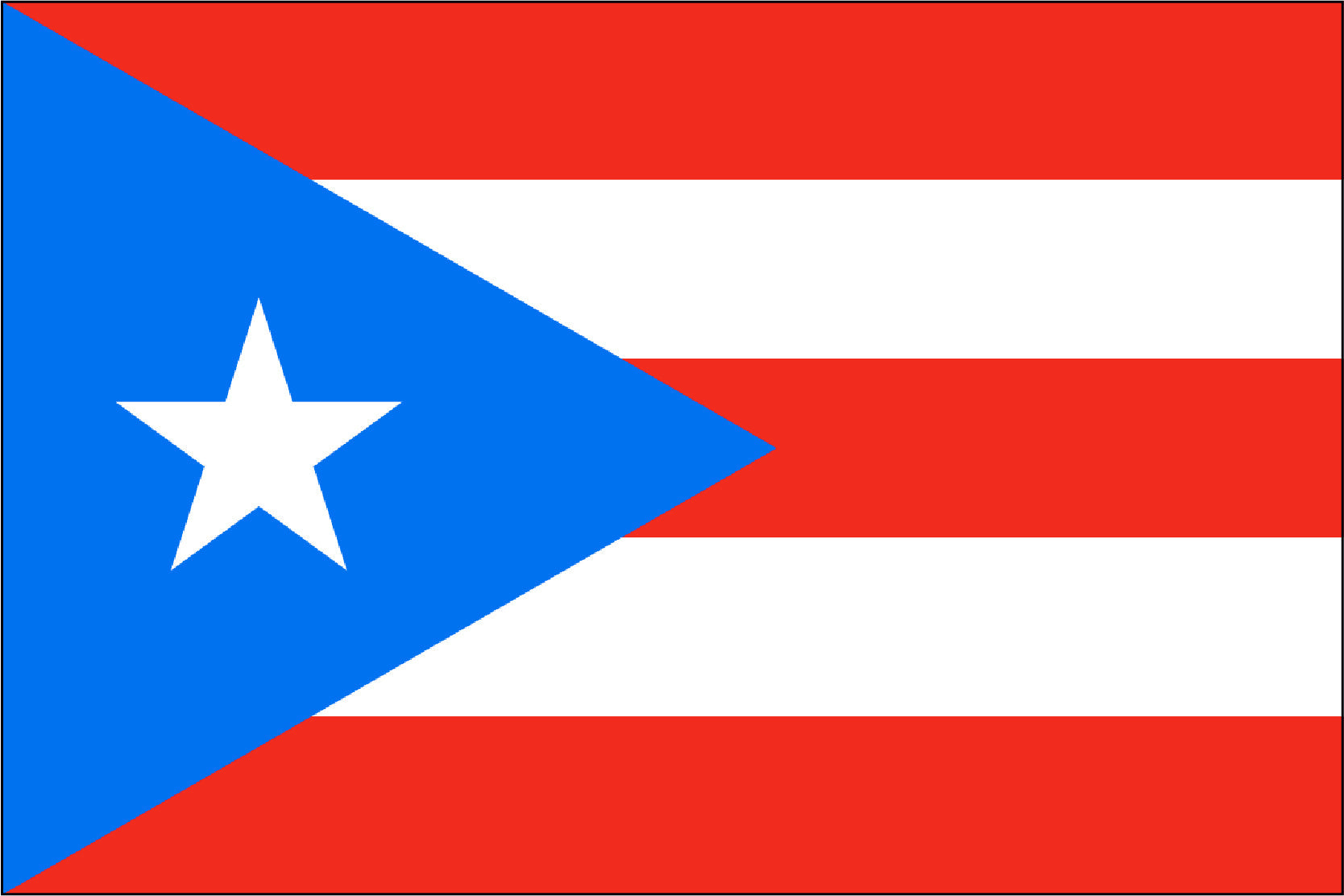 PUERTO RICO NYLON PRINT FLAG - 3X5