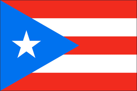PUERTO RICO NYLON PRINT FLAG - 3X5