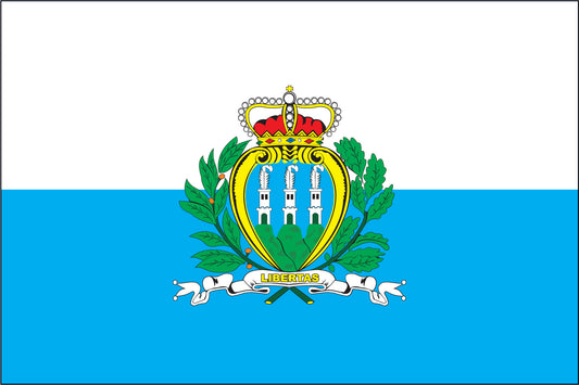SAN MARINO  NYLON PRINT FLAG - 3x5