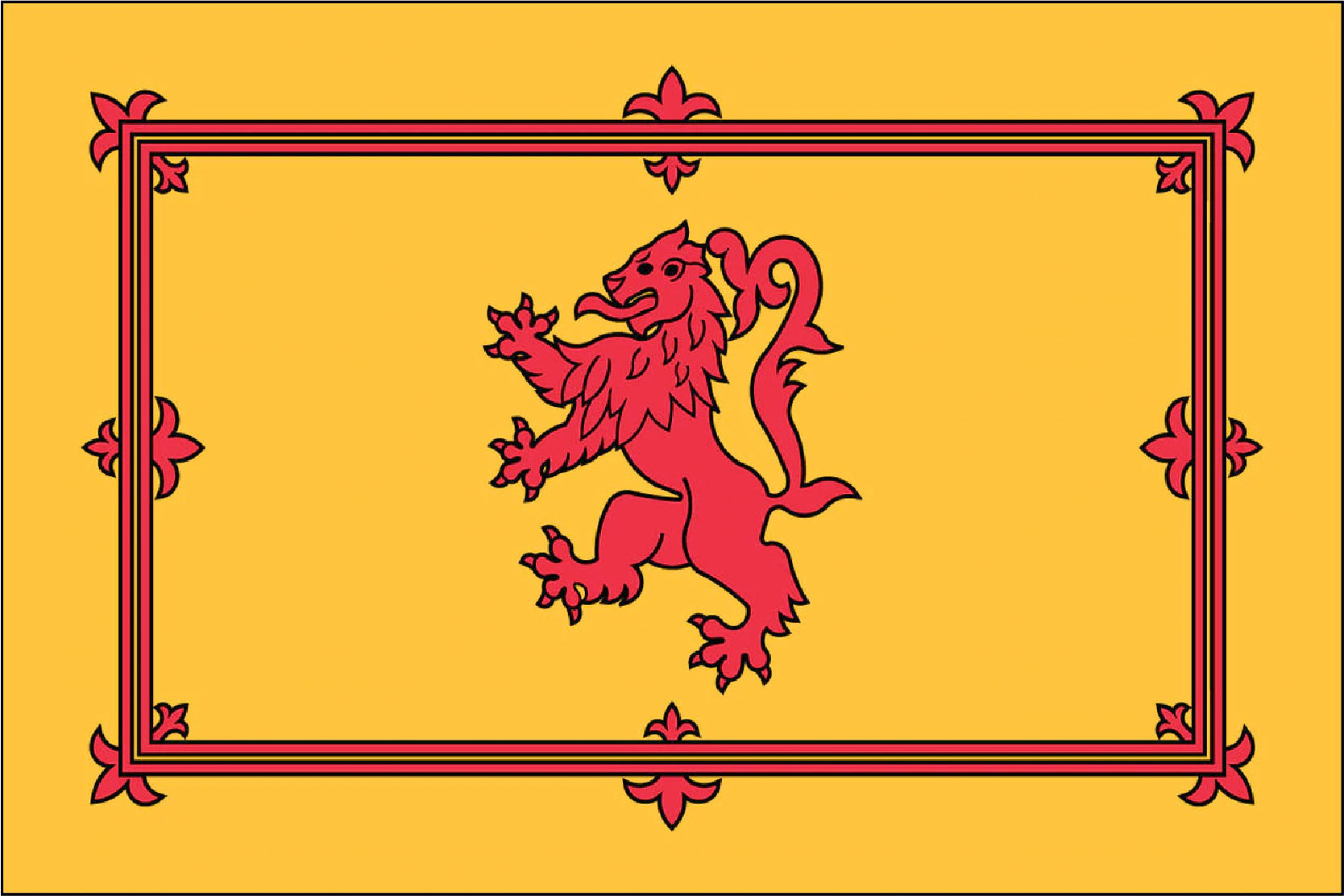 SCOTLAND - RAMPANT LION NYLON PRINT FLAG - 3x5