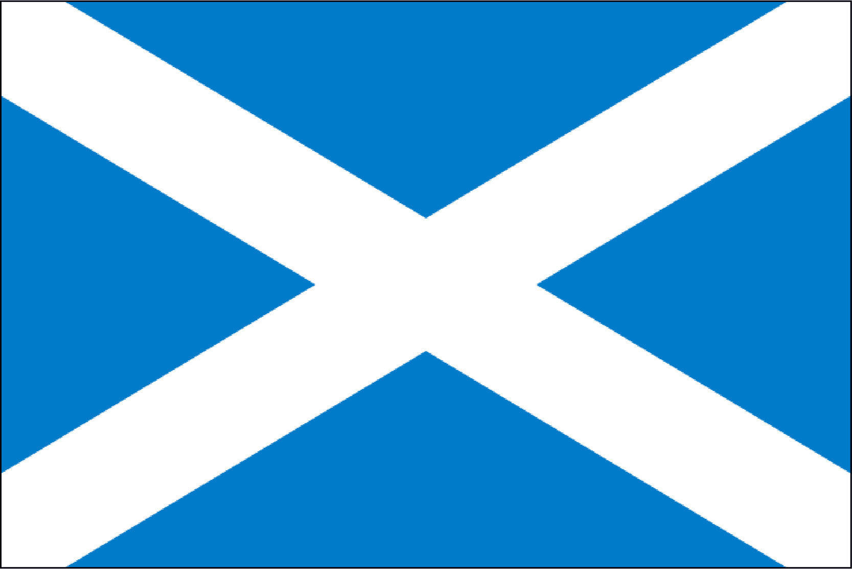 SCOTLAND - CROSS ST NYLON PRINT FLAG - 3x5