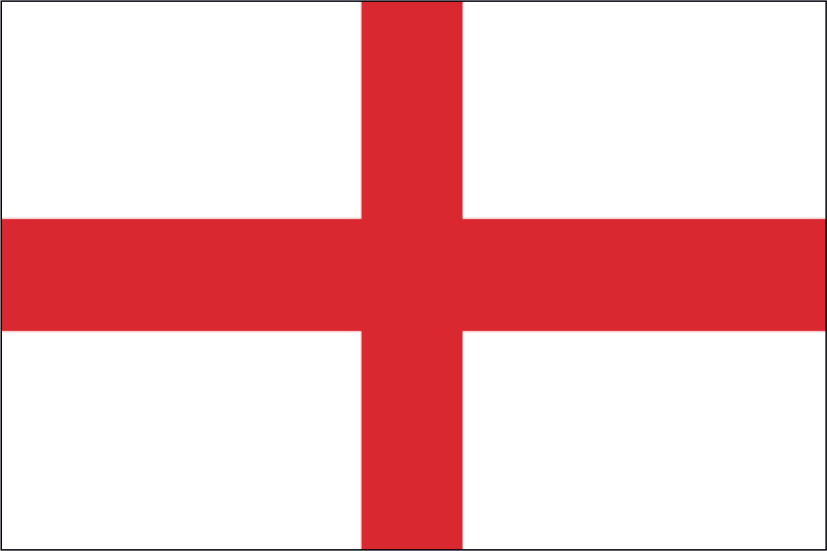 ST. GEORGE CROSS NYLON PRINT FLAG - 3X5