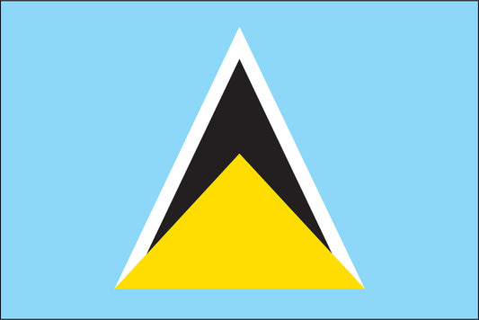 ST LUCIA NYLON PRINT FLAG - 3x5
