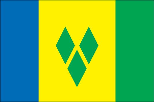 ST VINCENT & GRENADINES NYLON PRINT FLAG - 3x5