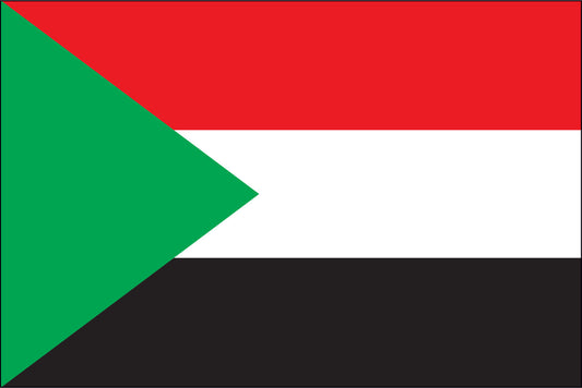 SUDAN NYLON PRINT FLAG - 3x5