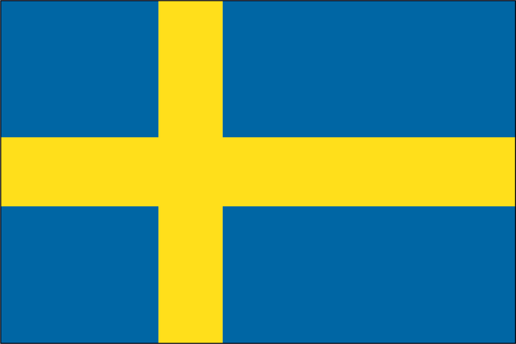 SWEDEN NYLON PRINT FLAG - 3x5