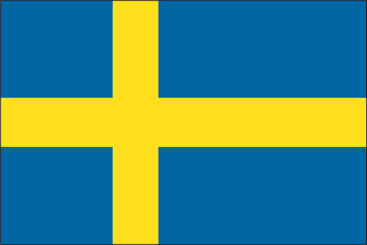 SWEDEN NYLON PRINT FLAG - 3x5