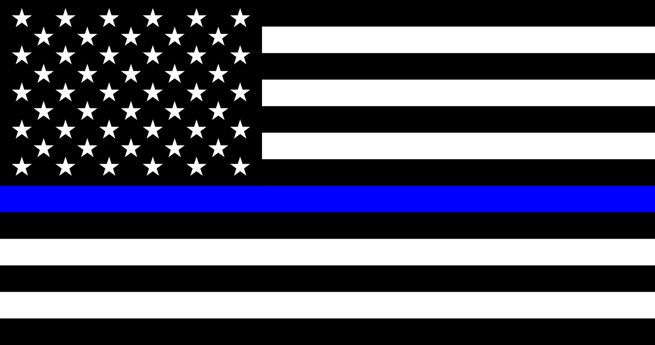 3' x 5' Thin Blue Line - US style flag