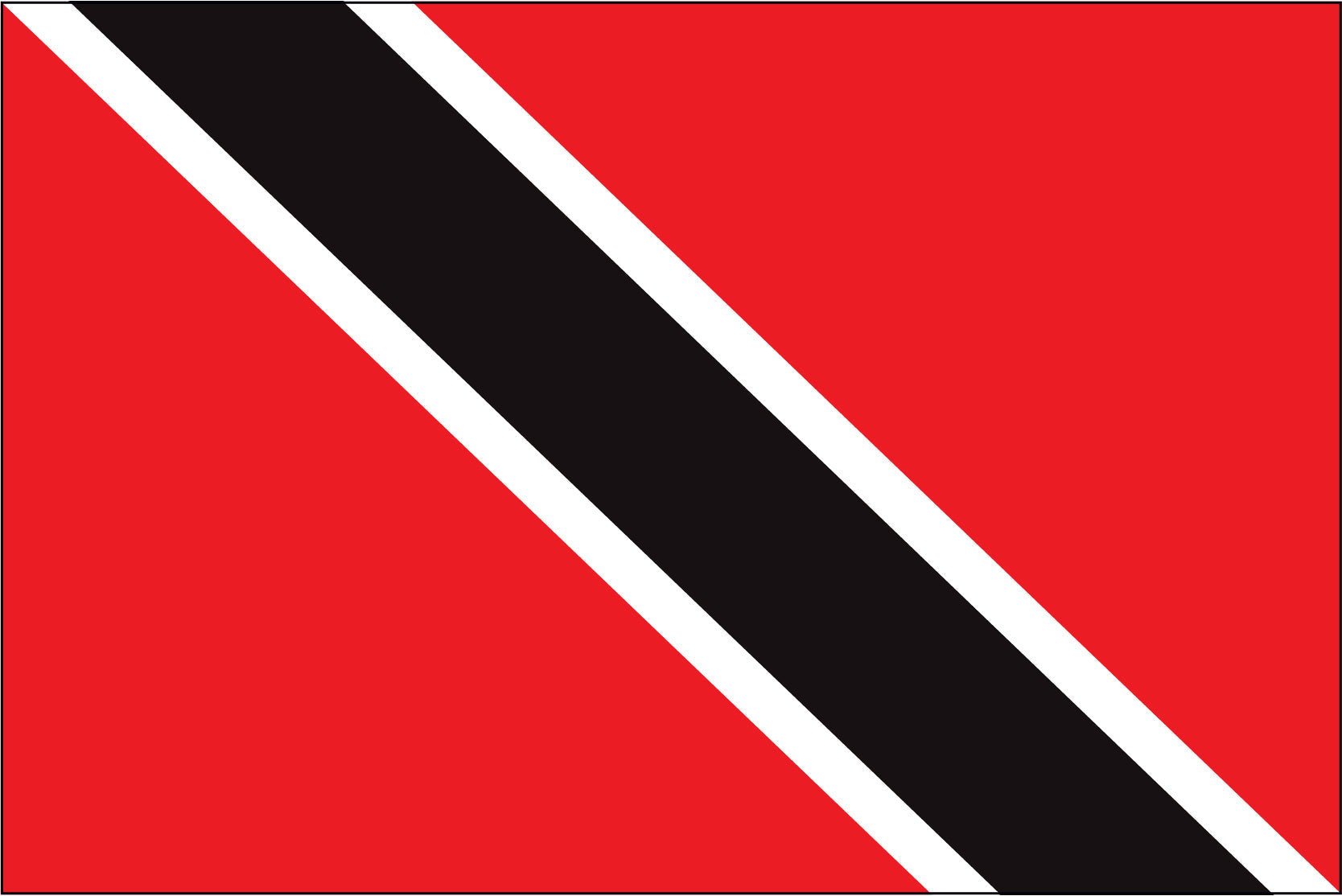 TRINIDAD & TOBAGO NYLON PRINT FLAG - 3x5
