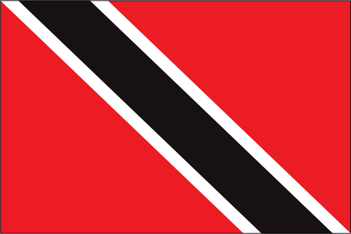TRINIDAD & TOBAGO NYLON PRINT FLAG - 3x5