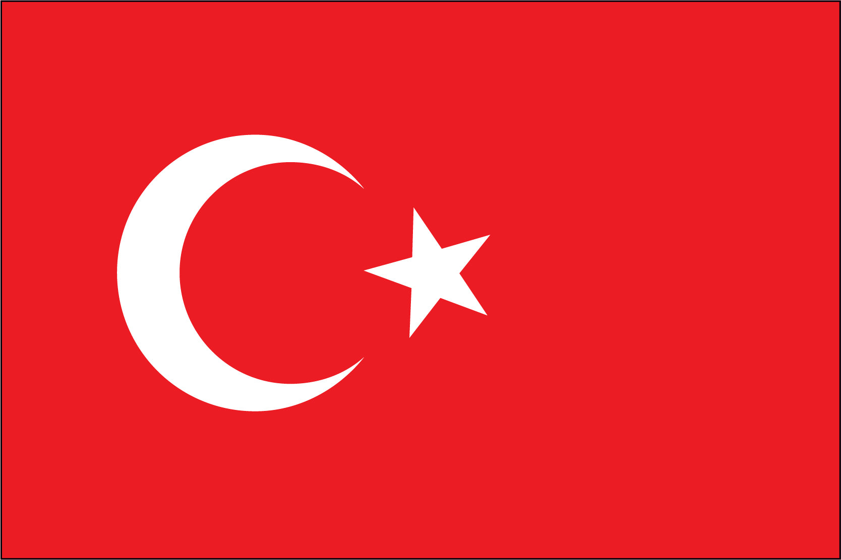 Turkey With Racing Flags TURKEY NYLON PRINT FLAG - 3x5 – Kronbergs Flags and Flagpoles