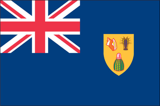 TURKS & CAICOS NYLON PRINT FLAG - 3x5