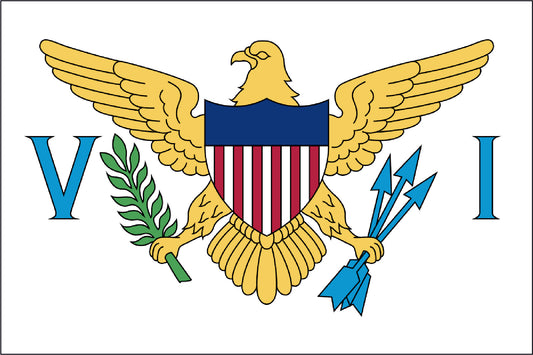 U.S. VIRGIN ISLANDS NYLON PRINT FLAG - 3X5