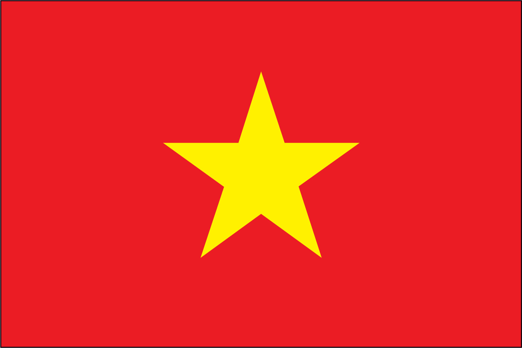 VIETNAM NYLON PRINT FLAG - 3x5