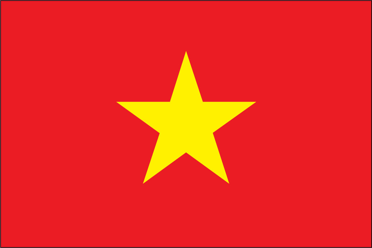 VIETNAM NYLON PRINT FLAG - 3x5
