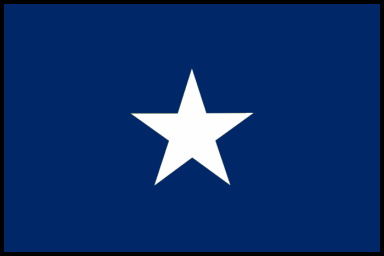 TEXAS SECOND REPUBLIC NYLON SEWN FLAG - 3X5