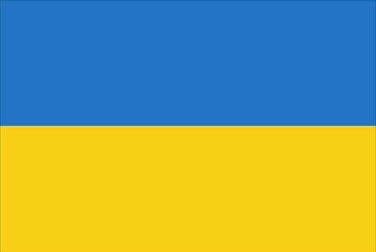 UKRAINE NYLON PRINT FLAG - 3x5