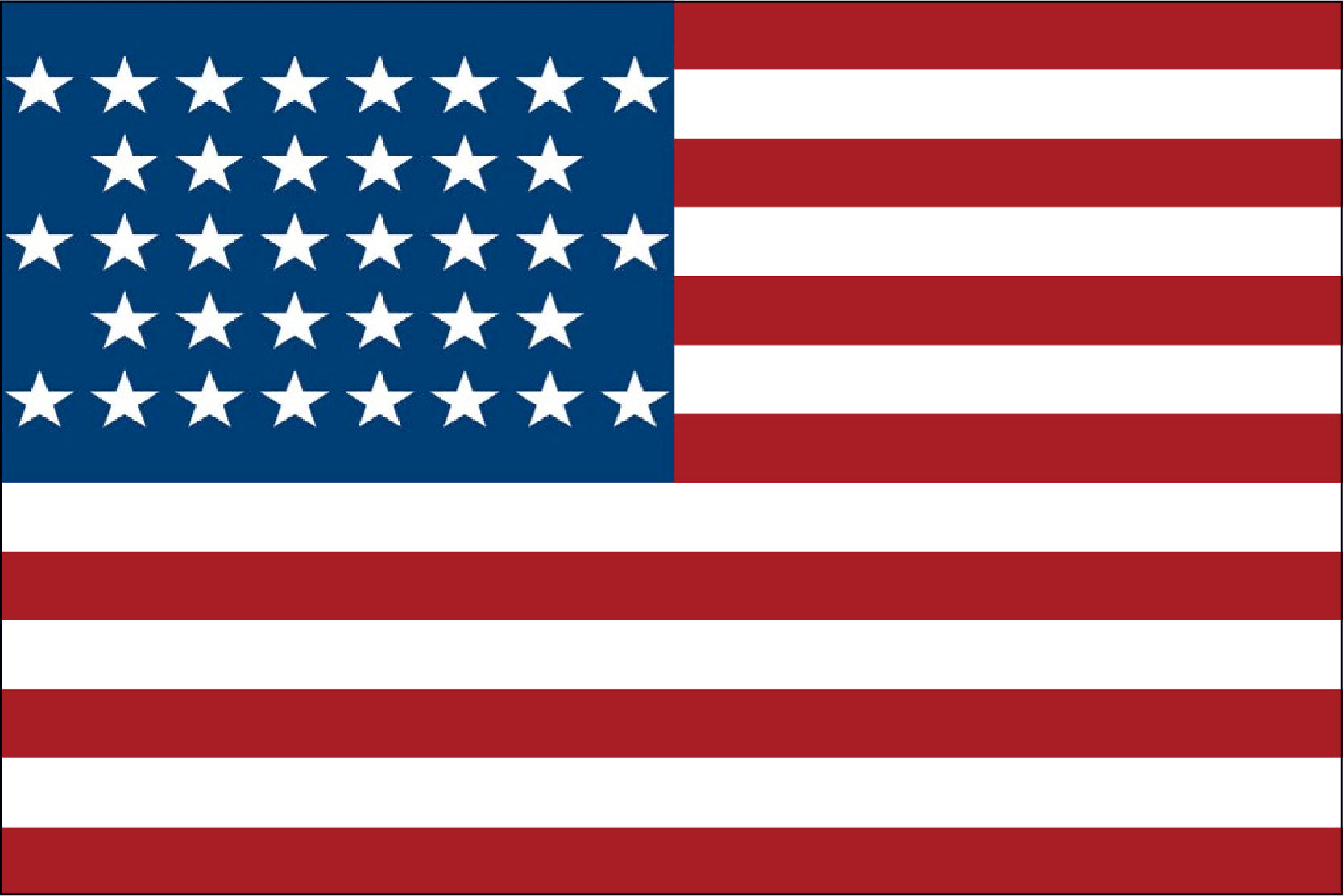 36 Star Old Glory Flag - LEAD TIMES ARE CURRENTLY RUNNING 6-8 WEEKS