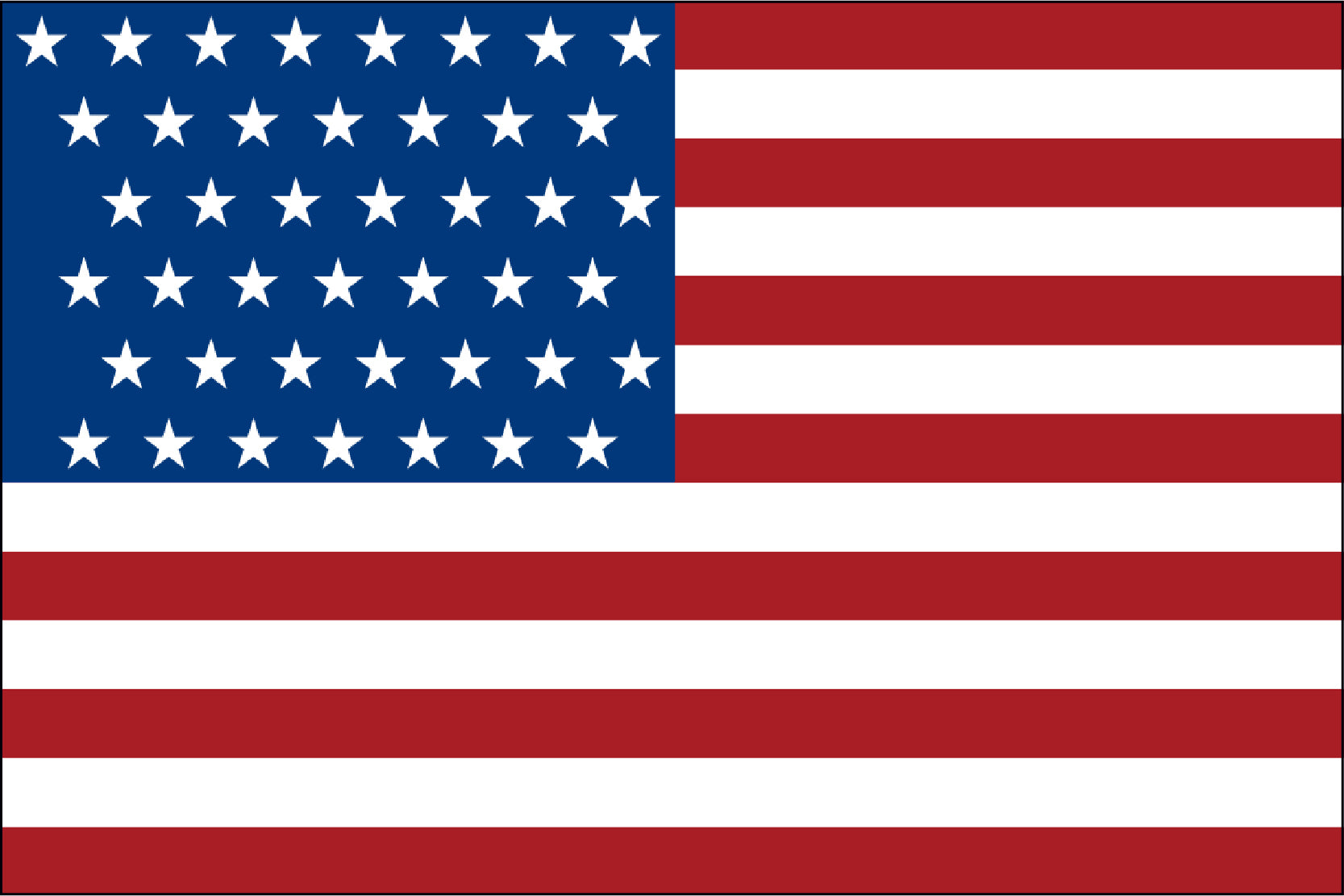 43 Star Old Glory Flag - LEAD TIMES ARE CURRENTLY RUNNING 6-8 WEEKS