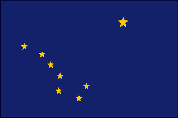 Alaska Miniature 4" x 6" Flag
