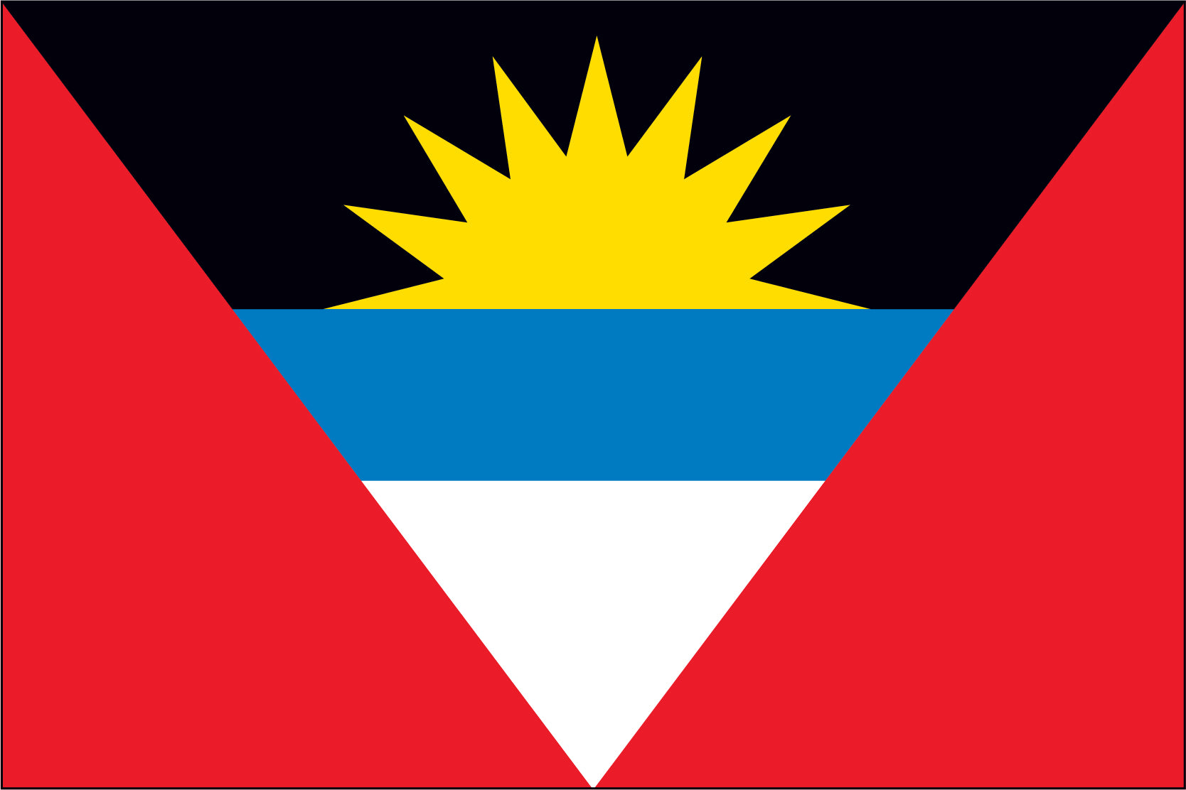 Antigua & Barbuda Miniature Flag 4