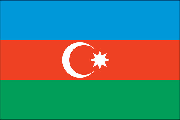 Azerbaijan Miniature Flag 4" x 6"