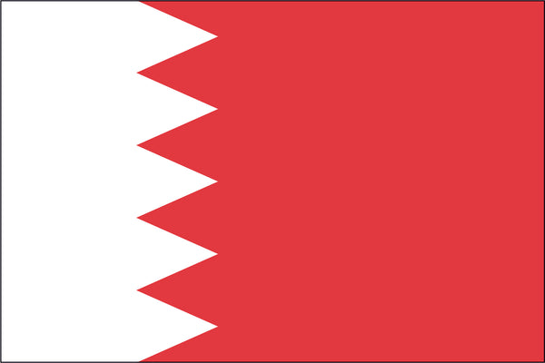 Bahrain Miniature Flag 4" x 6"