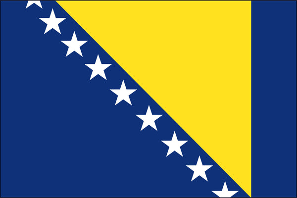 Bosnia-Herzegovina Miniature Flag 4" x 6"