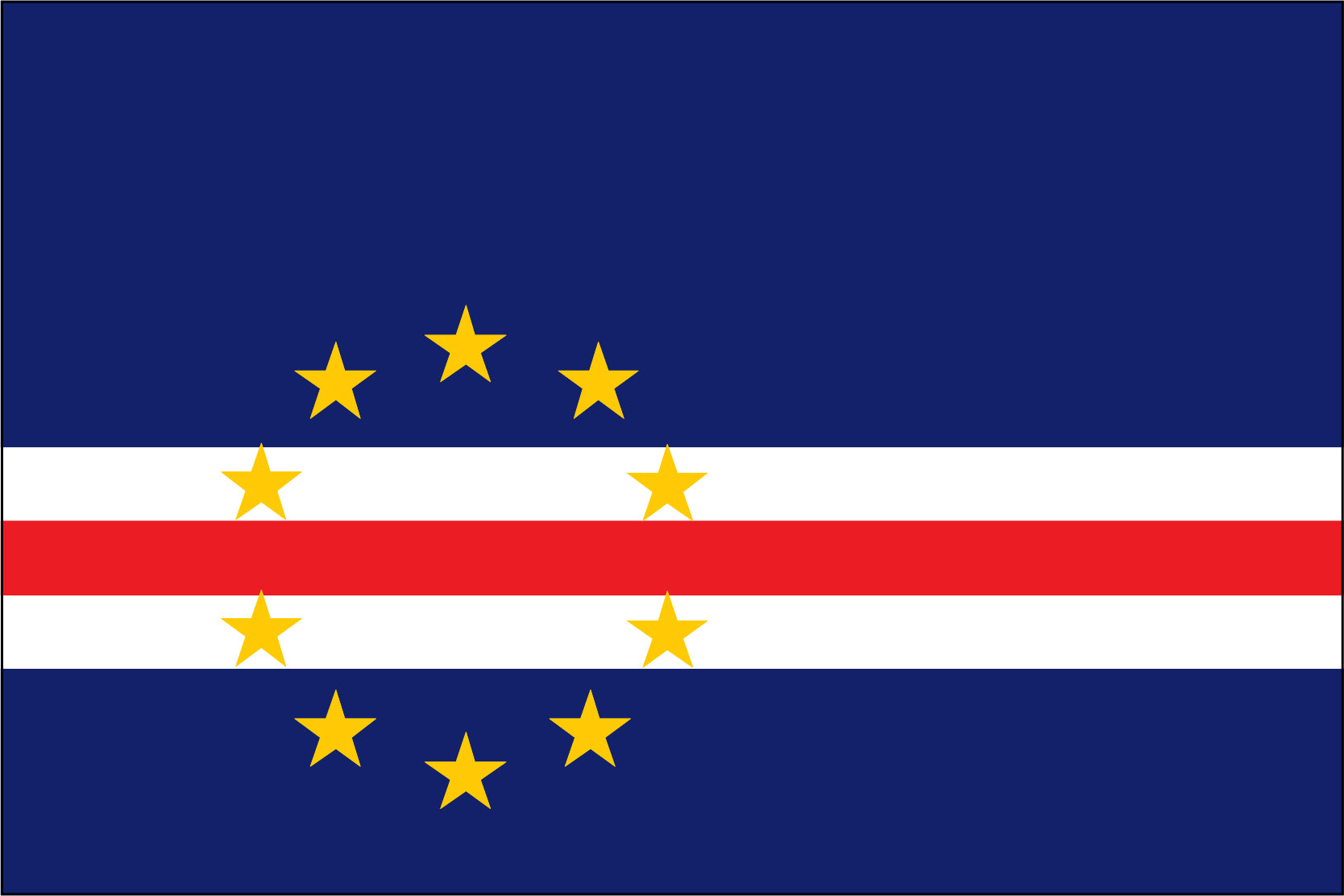 Cape Verde Miniature Flag 4