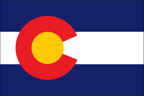 Colorado Miniature 4" x 6" Flag