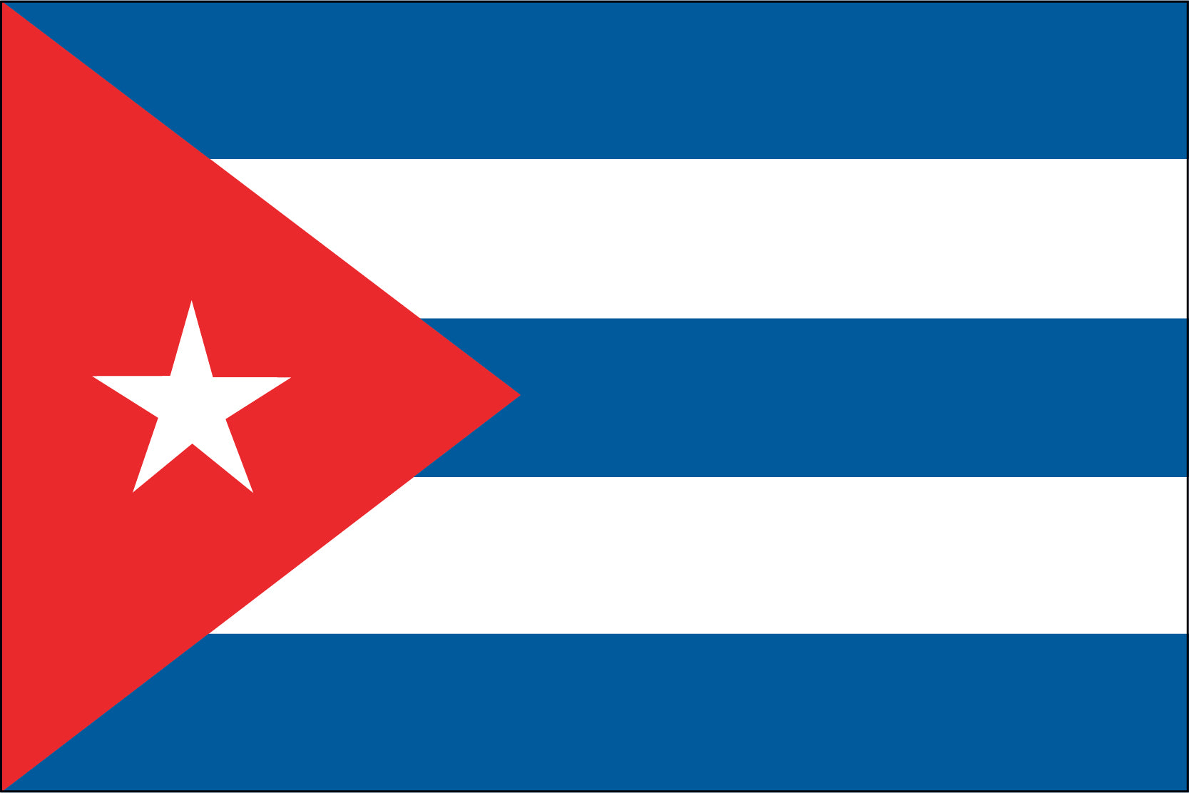 Cuba Miniature Flag 4