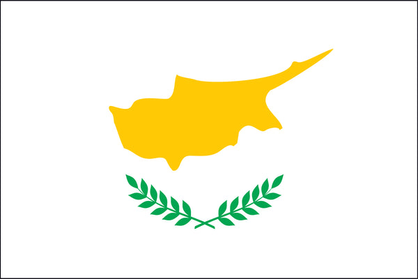 Cyprus Miniature Flag 4" x 6"