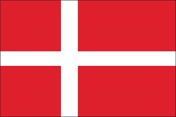 Denmark Miniature Flag 4" x 6"