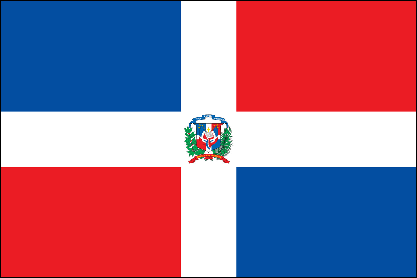 Dominican Republic Miniature Flag 4
